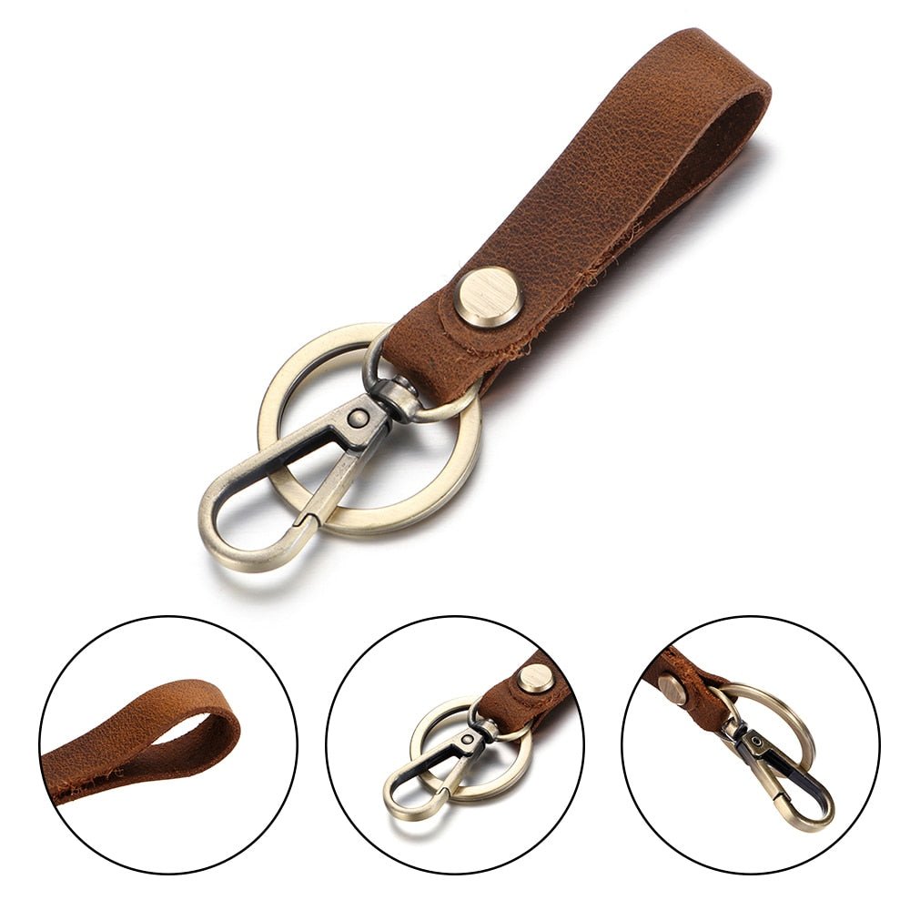 Key Leash 12inch (No Plate) - Quillin Leather & Tack, Inc